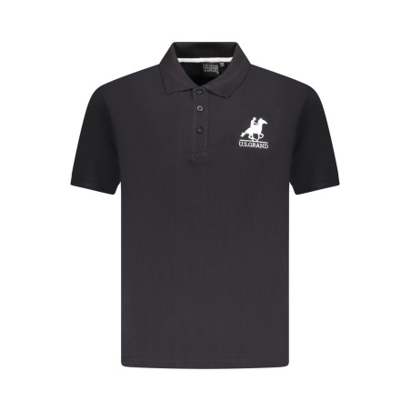 US GRAND POLO HERREN KURZARM POLO SCHWARZ