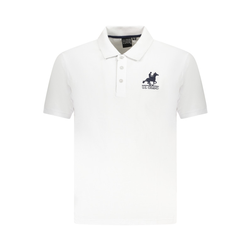 US GRAND POLO HERREN KURZARM POLO WEISS
