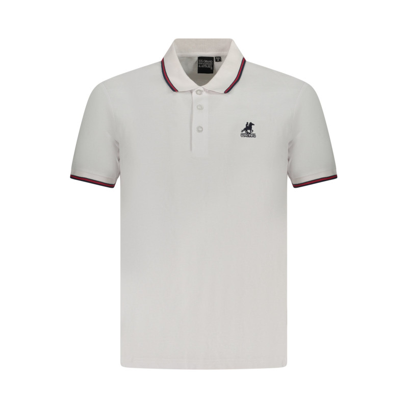 US GRAND POLO HERREN KURZARM POLO WEISS
