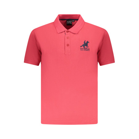 US GRAND POLO HERREN KURZARM POLO ROT