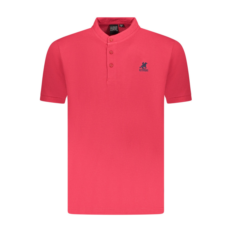 US GRAND POLO HERREN KURZARM POLO ROT
