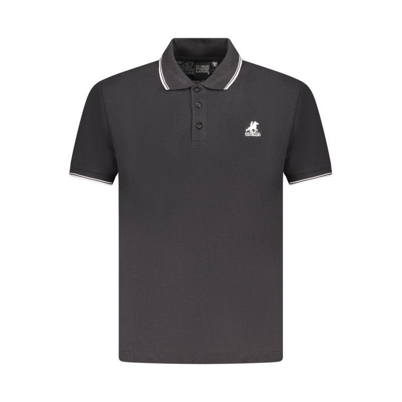US GRAND POLO HERREN KURZARM POLO SCHWARZ