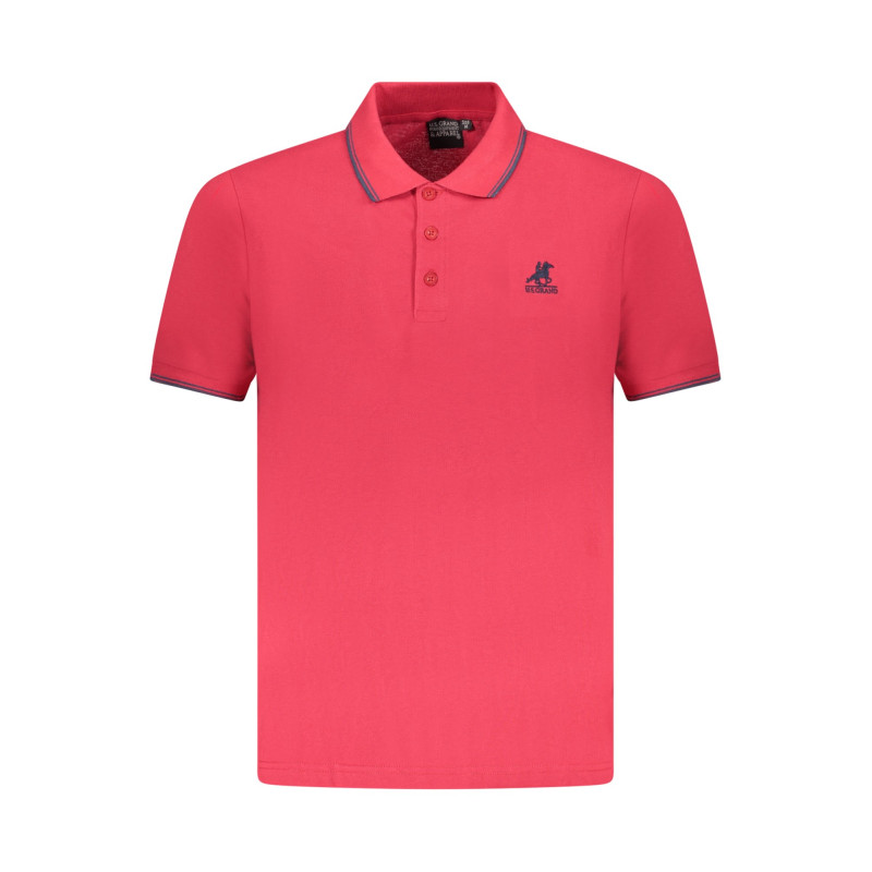US GRAND POLO HERREN KURZARM POLO ROT