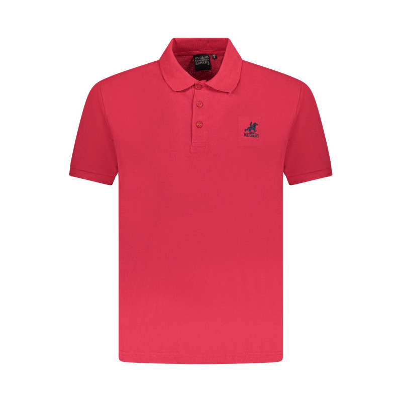 US GRAND POLO HERREN KURZARM POLO ROT