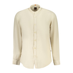 BOSS LANGARMHEMD HERREN BEIGE