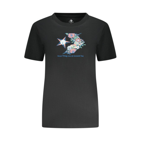 CONVERSE SHORT SLEEVE T-SHIRT WOMEN BLACK