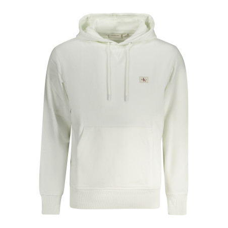CALVIN KLEIN HERREN-SWEATSHIRT MIT ZIP WEISS