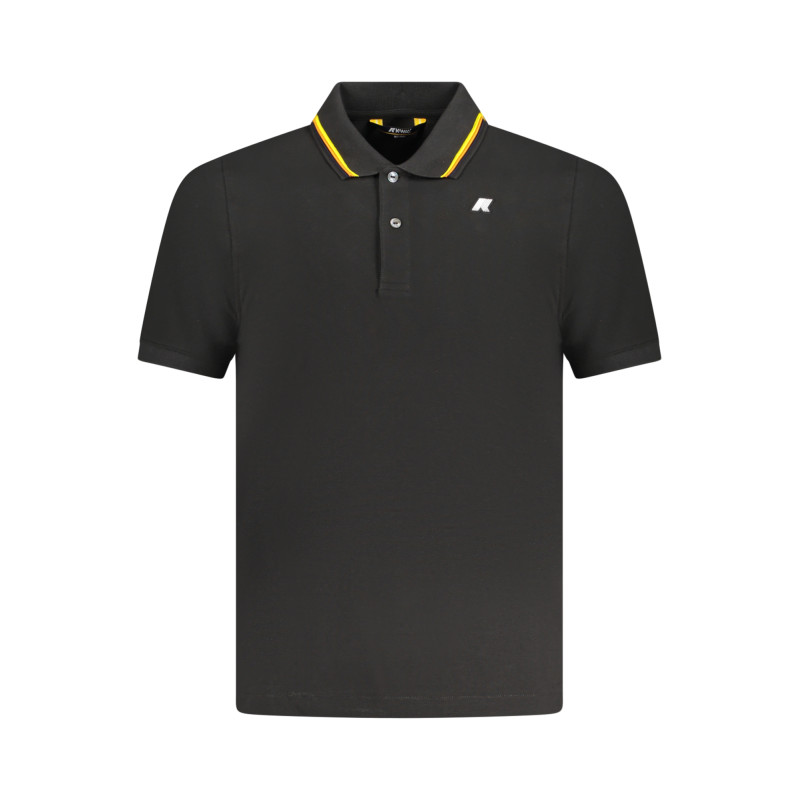K-WAY POLO SHORT SLEEVE MEN BLACK