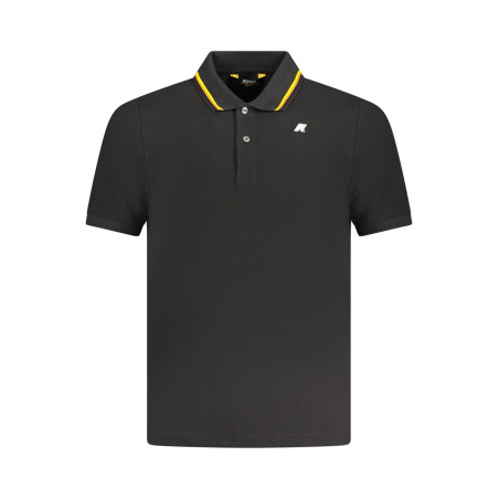 K-WAY POLO SHORT SLEEVE MEN BLACK
