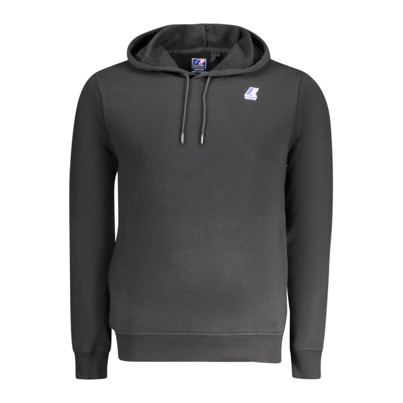 K-WAY FELPA SENZA ZIP UOMO NERO