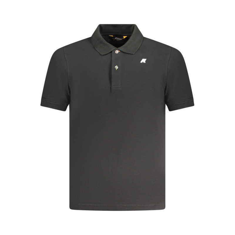 K-WAY POLO MANICHE CORTE UOMO NERO