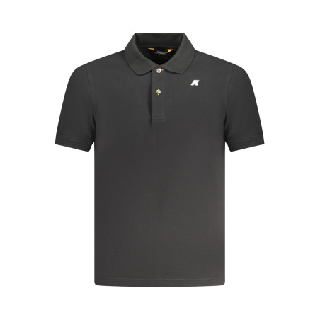 K-WAY POLO MANICHE CORTE UOMO NERO