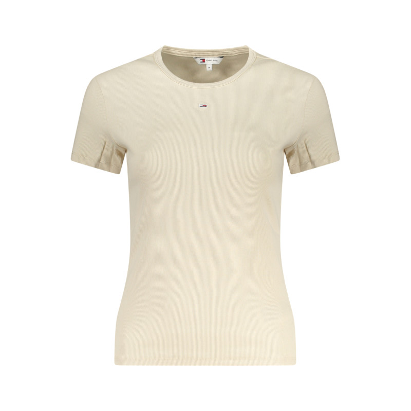 TOMMY HILFIGER SHORT SLEEVE T-SHIRT WOMEN BEIGE