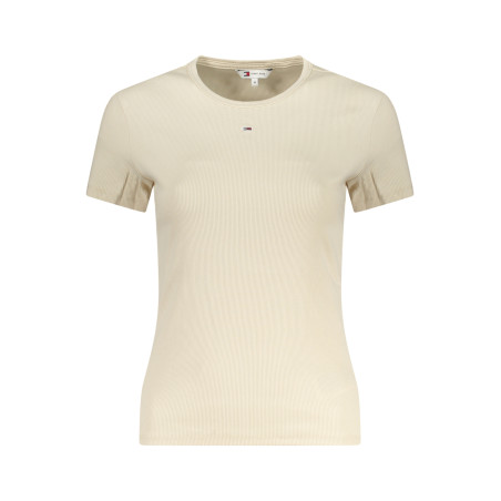TOMMY HILFIGER SHORT SLEEVE T-SHIRT WOMEN BEIGE