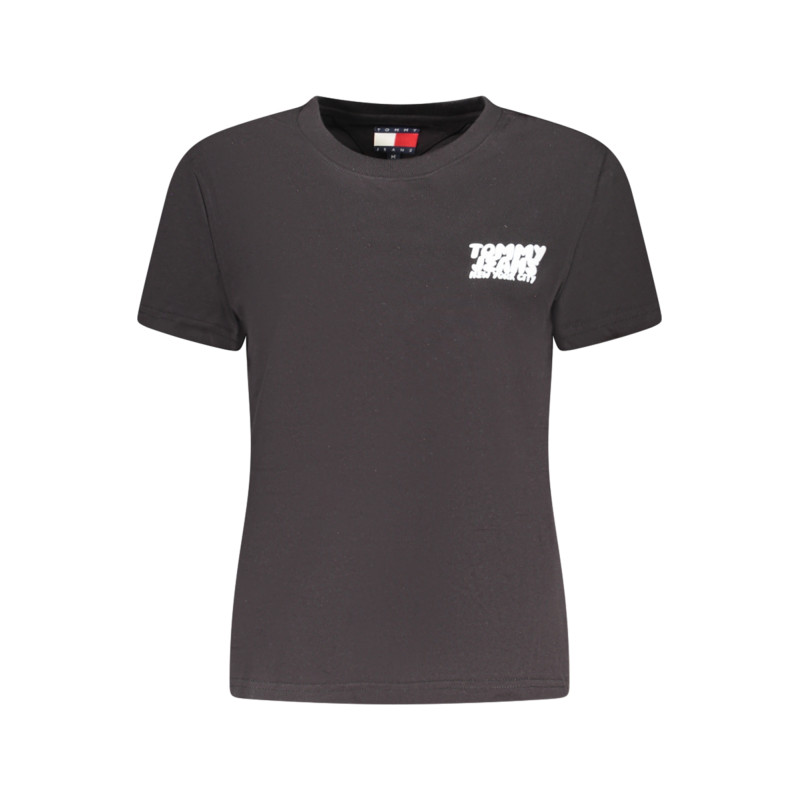 TOMMY HILFIGER SHORT SLEEVE T-SHIRT WOMEN BLACK