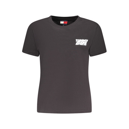 TOMMY HILFIGER SHORT SLEEVE T-SHIRT WOMEN BLACK