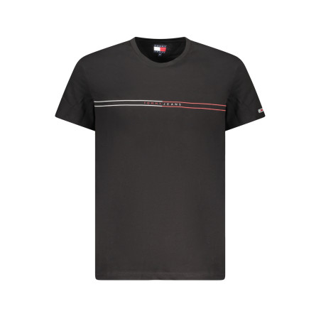 TOMMY HILFIGER SHORT SLEEVE T-SHIRT MEN BLACK