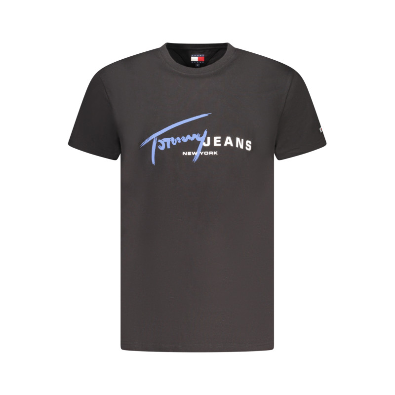 TOMMY HILFIGER SHORT SLEEVE T-SHIRT MEN BLACK
