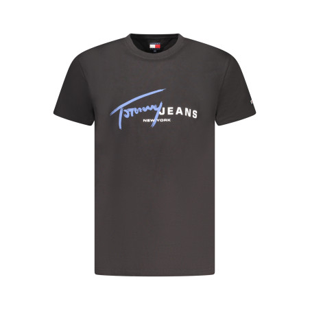 TOMMY HILFIGER SHORT SLEEVE T-SHIRT MEN BLACK