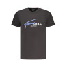 TOMMY HILFIGER SHORT SLEEVE T-SHIRT MEN BLACK