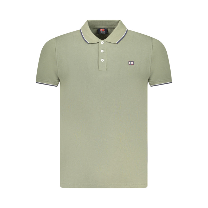 NORWAY 1963 MEN&39S SHORT SLEEVE POLO GREEN
