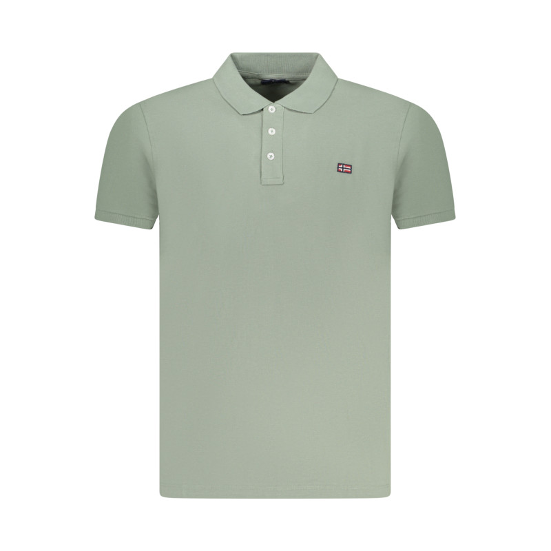 NORWEGEN 1963 HERREN KURZARM-POLO GRÜN