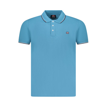 NORWAY 1963 POLO MANICHE CORTE UOMO AZZURRO