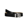 CALVIN KLEIN MEN&39S BLACK LEATHER BELT