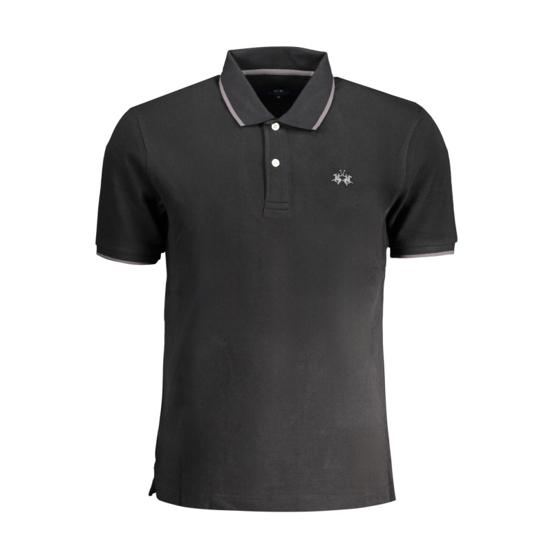 LA MARTINA MEN&39S SHORT SLEEVE POLO BLACK