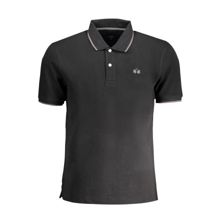 LA MARTINA MEN&39S SHORT SLEEVE POLO BLACK