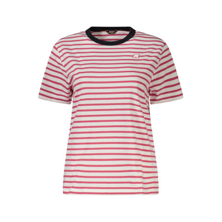 K-WAY T-SHIRT MANICHE CORTE DONNA ROSA