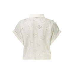 GUESS JEANS SHORT SLEEVE SHIRT WOMEN WHITE