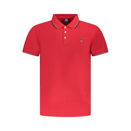 NORWAY 1963 MEN&39S SHORT SLEEVE POLO SHIRT RED