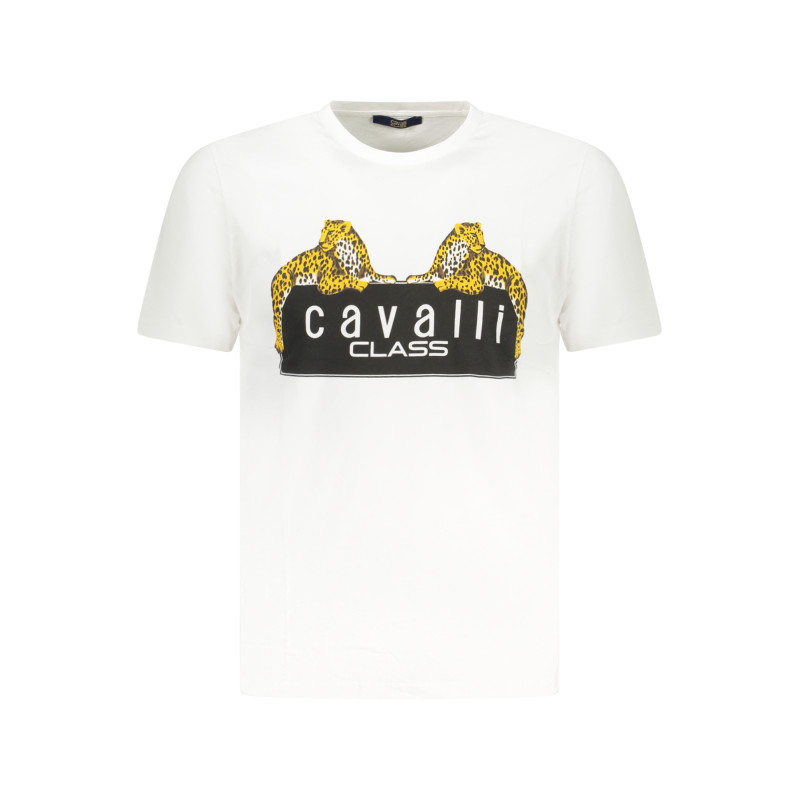 CAVALLI CLASS SHORT SLEEVE T-SHIRT MEN WHITE