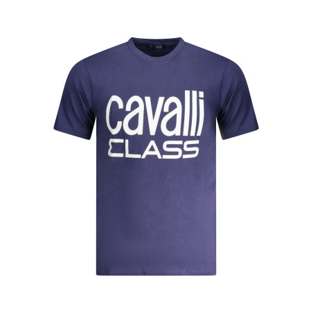 CAVALLI CLASS SHORT SLEEVE T-SHIRT MEN BLUE