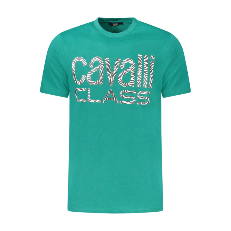 CAVALLI CLASS KURZARM-T-SHIRT HERREN GRÜN