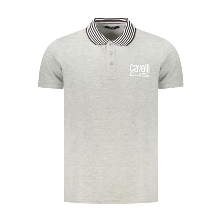 CAVALLI CLASS POLO SHORT SLEEVES MEN GREY
