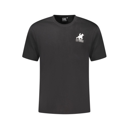 US GRAND POLO SHORT SLEEVE T-SHIRT MEN BLACK