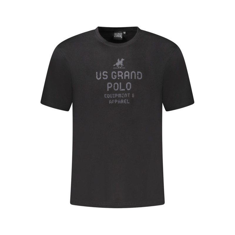 US GRAND POLO SHORT SLEEVE T-SHIRT MEN BLACK