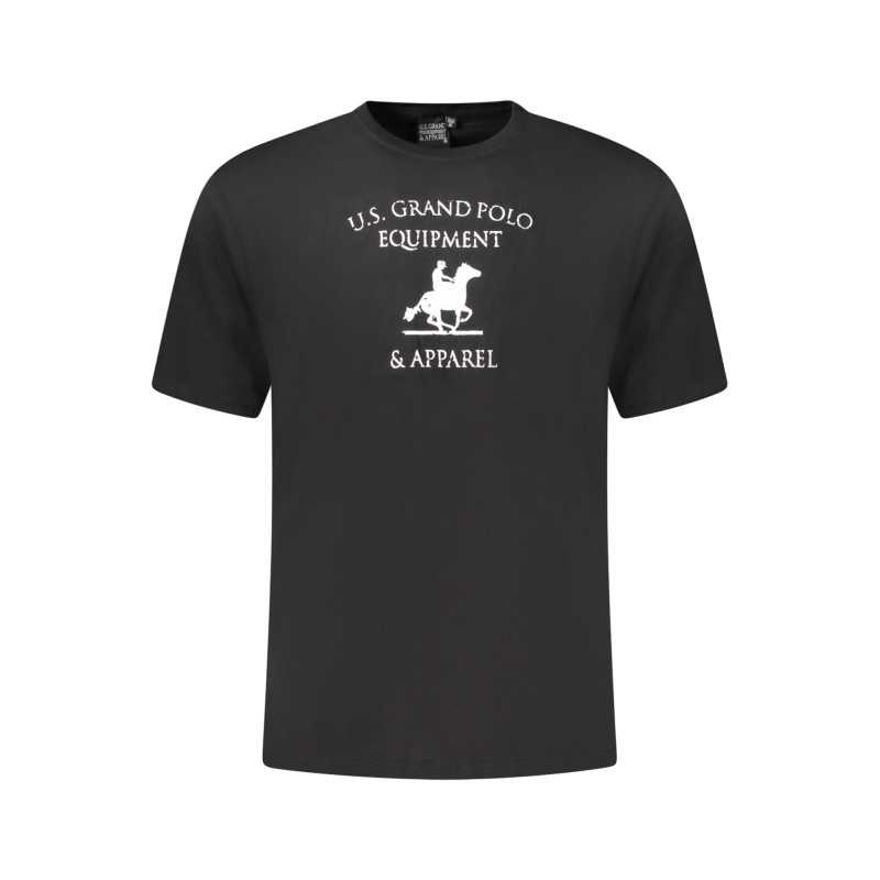 US GRAND POLO SHORT SLEEVE T-SHIRT MEN BLACK