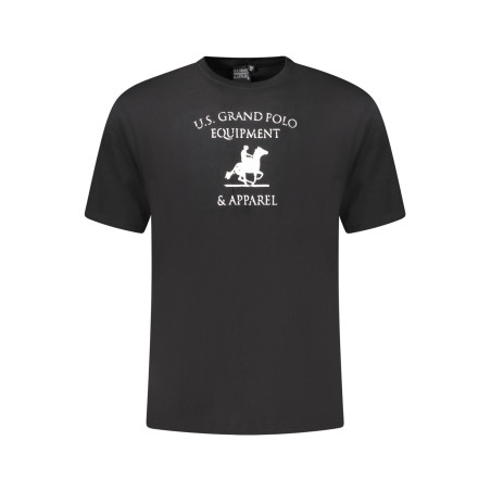 US GRAND POLO SHORT SLEEVE T-SHIRT MEN BLACK