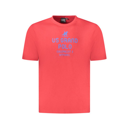 US GRAND POLO MEN&39S SHORT SLEEVE T-SHIRT RED