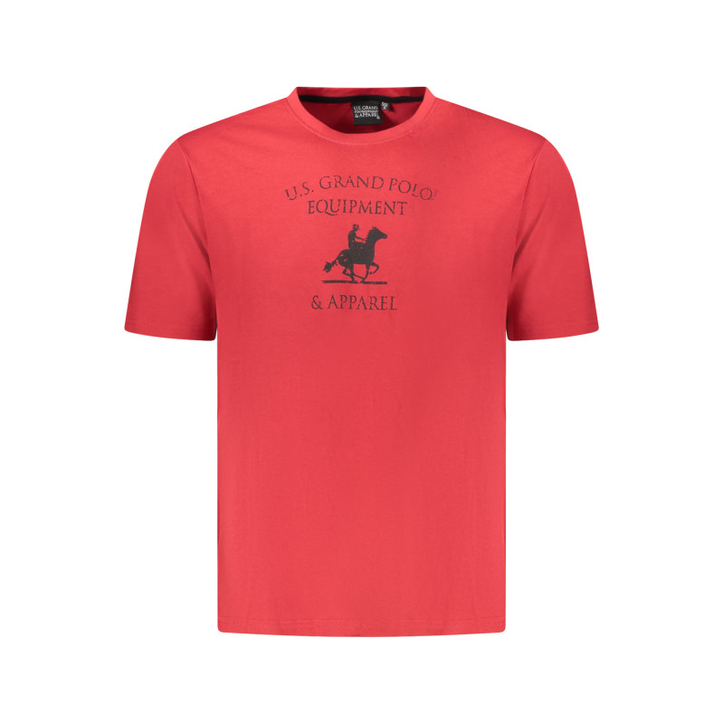 US GRAND POLO HERREN KURZARM T-SHIRT ROT