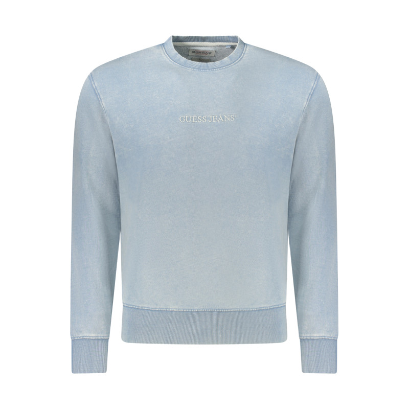 GUESS JEANS FELPA SENZA ZIP UOMO AZZURRO