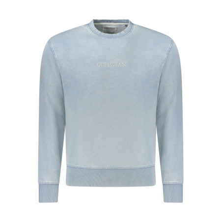 GUESS JEANS FELPA SENZA ZIP UOMO AZZURRO