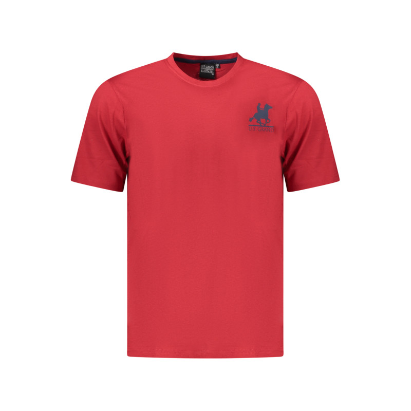 U.S. GRAND POLO T-SHIRT MANICHE CORTE UOMO ROSSO