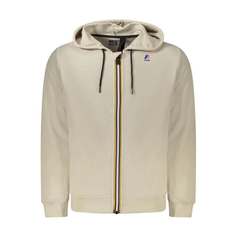 K-WAY MEN&39S ZIP-UP SWEATSHIRT BEIGE