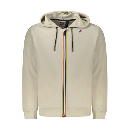 K-WAY FELPA CON ZIP UOMO BEIGE