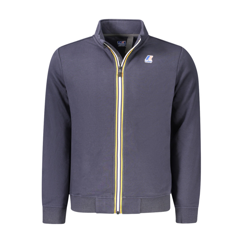 K-WAY HERREN-SWEATSHIRT MIT ZIP BLAU