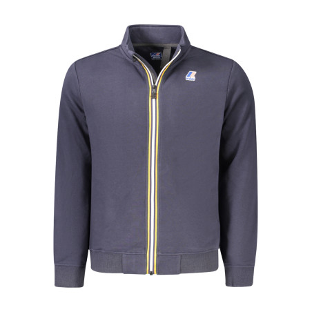 K-WAY FELPA CON ZIP UOMO BLU